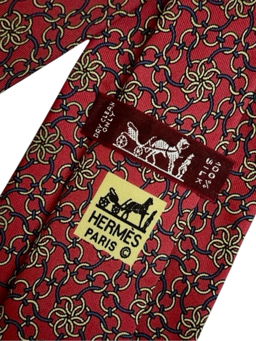 HERMÈS silk tie